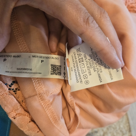 Love for Humanity Peach Colored Lace Cocktail Dress Size Small NWT - Picture 9 of 9